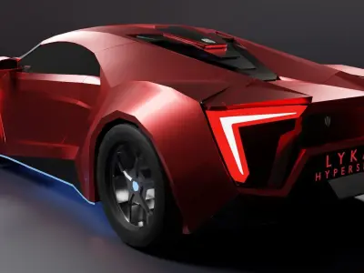 Lykan Hypersport Free low-poly 3D model