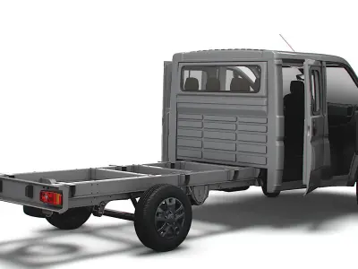 RAM Promaster Chassis Truck CrCab 4035WBXL HQInterior 2023 3D model