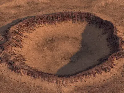 Impact Crater 3D model