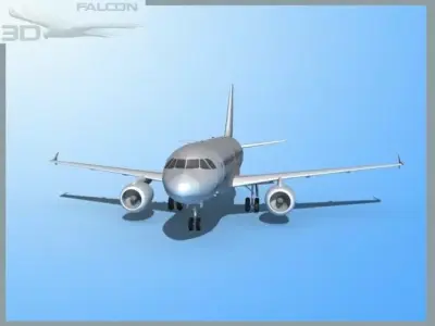 Falcon3D A319 FBMetal 3D model