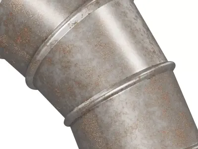 Rusty HVAC Elbow Air Duct 3D model