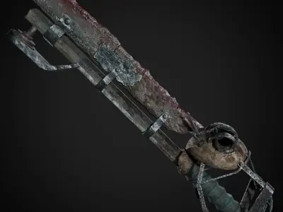 Post Apocalyptic Weapons - Saber Low-poly 3D model