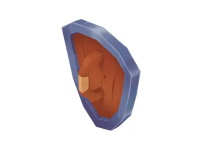 Shield - Hand Painted Free 3D model