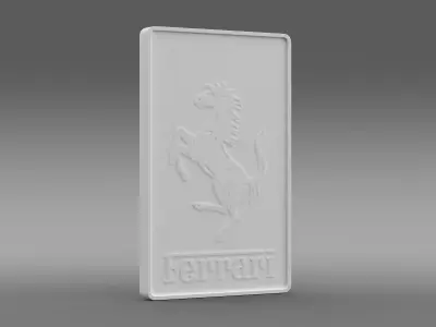 Ferrari front logo 3D model