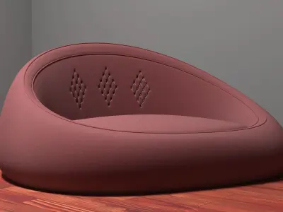 Rounded Ferniture Free 3D model