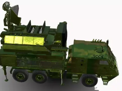 astros 2020 6x6 antiaereo avibras  Low-poly 3D model