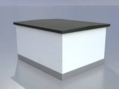 Compact Transformer Station Low-poly 3D model