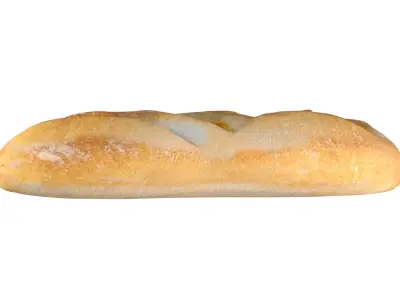 Bread 3 Low-poly 3D model