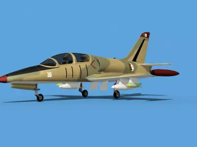 Aero Vodochody L-39 Albatross Algeria 3D model
