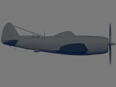 P-47N-15 Thunderbolt 3D model