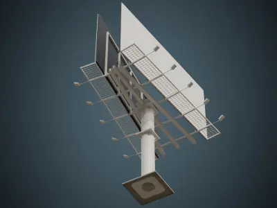 Billboard 3A Low-poly 3D model