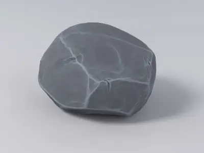 Cartoon Stone 01 3D model