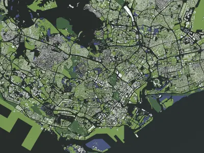 Singapore - city and mass buildings 3D model