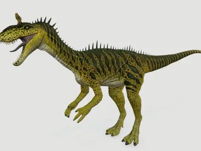 Cryolophosaurus Low-poly 3D model