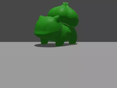 Worlds smallest Bulbasaur 3d model Free 3D print model