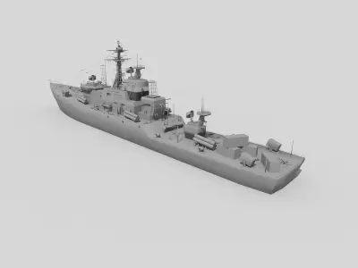destroyer ship 3D model