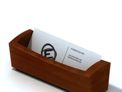 Wooden Bill Box 3D model