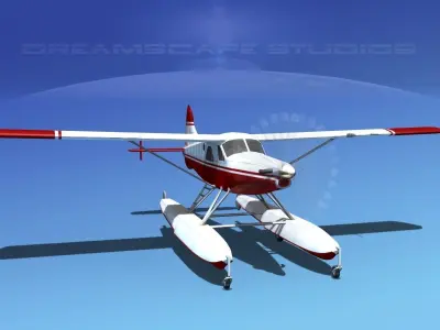 DeHavilland DHC-2 Turbo Beaver  V17 3D model