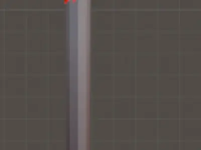 Low Poly Stylized Magic Staff with Skull and Red Cloth Wrap Low-poly 3D model