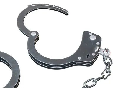 Handcuffs Low-poly 3D model