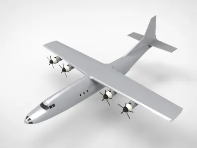 Chinese Aircraft Millitary 3d model Low-poly 3D model