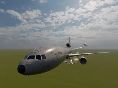 UNITED STATES AIRFORCE AIR REFUELING 3D model