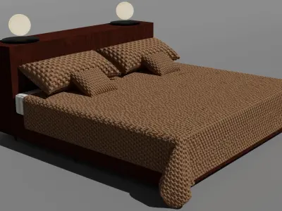 base and bed Free 3D model