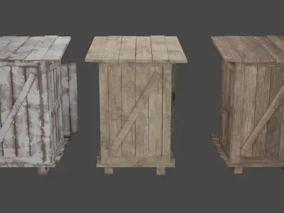 Wooden Outhouse Free low-poly 3D model