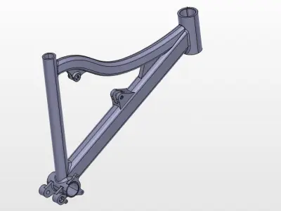 Bike frame 2 Free 3D model
