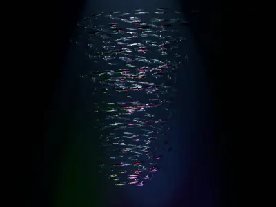 Metal Sardines tornado 3D model