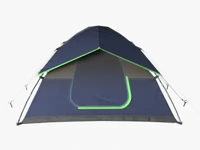 Camping Tent Low-poly 3D model