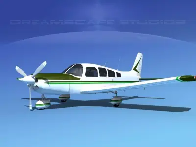Piper Cherokee Six 300 V05 3D model