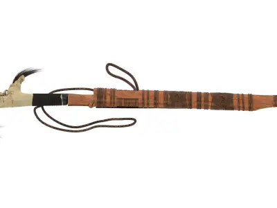 Mandau Knife  Low-poly 3D model