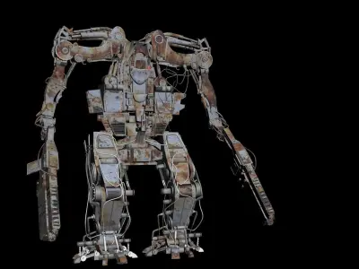 Robbot robot Low-poly 3D model