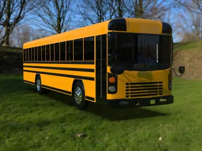 Blue Bird All American 2010 3D model