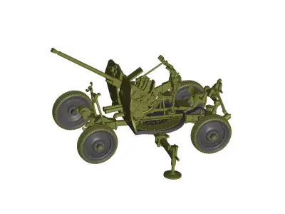 anti-aircraft gun 3D model