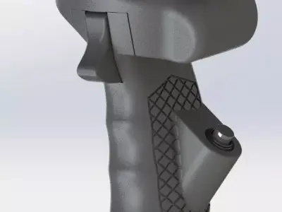 A-4E-c Skyhawk stick for PC simulation or memorabilia 3D print model