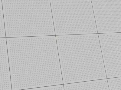 Acoustic Perforated Ceiling Panel PBR Seamless Texture