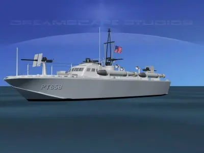 Higgins Class PT Boat PT658 3D model