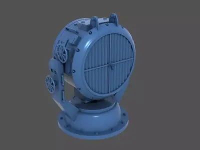 Yamato Search light 150cm - Commercial license - 1-100 scale 3D print model