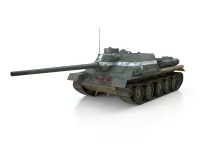 SU-100 - 22 - Soviet Tank Destroyer  3D model