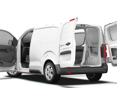 Opel Vivaro Electric Van L1 HQ Interior 2024 3D model