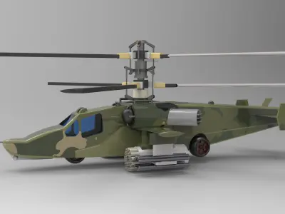 Kamov 55 3D model