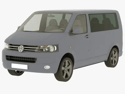 VW Multivan T5 3D model