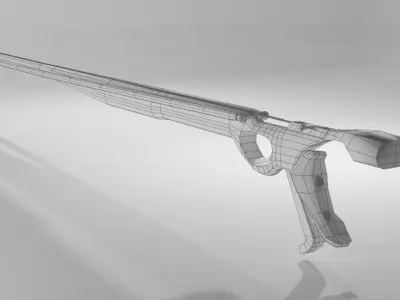 Modern Speargun Low-poly 3D model