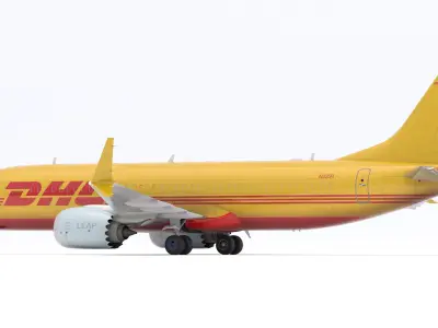 Boeing 737-800 MAX DHL 3D model