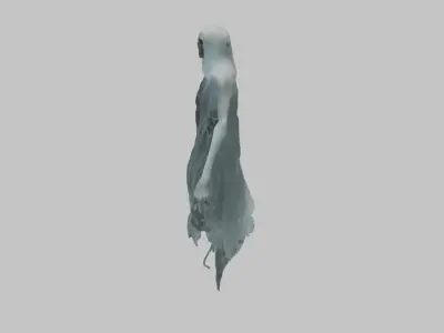 floating wraith ghost soul Low-poly 3D model