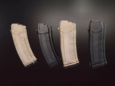 Pufgun AK Magazines Low-poly 3D model