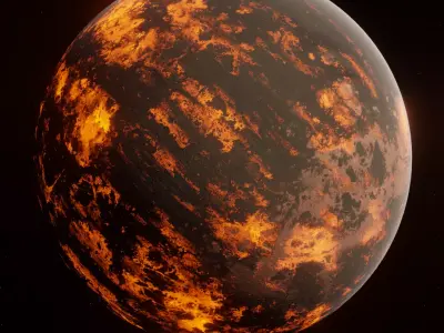 Planet Space Ready to game Low-poly 3D model 12