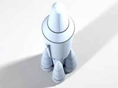 Rocket Missile - R-7 Semyorka 3D model